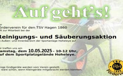 Reinigungs- und Säuberungsaktion