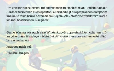 Gemeinsam Motorrad fahren mit TSV-lern